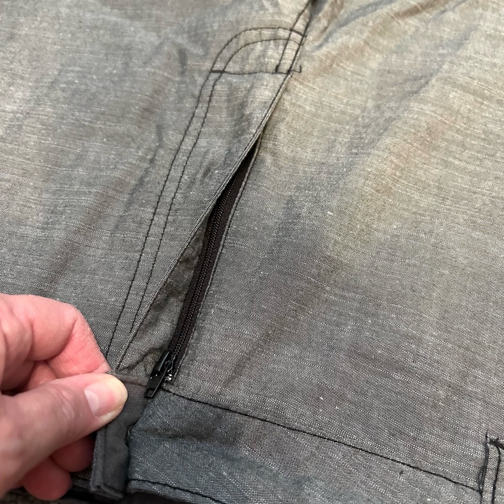 Men’s Gray Flat Front Shorts - Picture 4 of 7